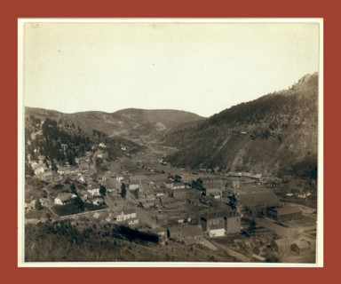Deadwood, [S.D.] from Mrs. Livingston's Hill, John C. H. Grabill was an american photographer. In