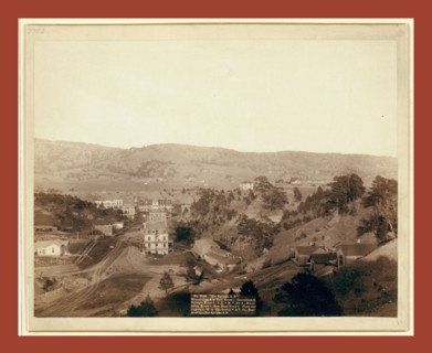 Hot Springs, S.D. Minnekahta, Ave. Bath house 1; Sanitarium 2; Gillespie House 3; F.E. and M.V. R'y