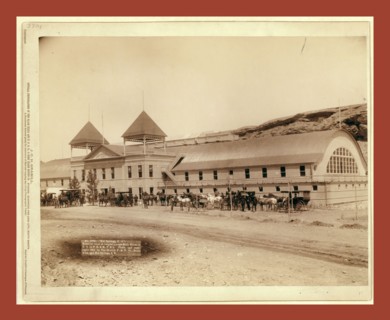 Hot Springs, S.D. Exterior view of largest plunge bath house in U.S. on F.E. and M.V. R'y, John C.