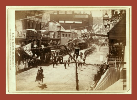 Jollification. Deadwood People celebrating the building of D.O.R.R. road to Lead City, John C. H.