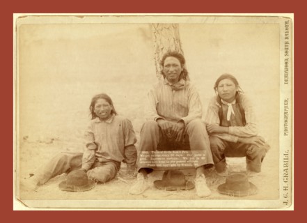 Three of Uncle Sam's Pets. We get rations every 29 days. Our pulse is good. Expressive medium. We