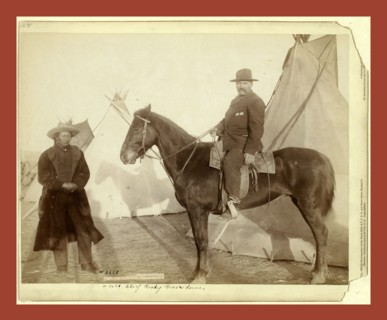 Chief Rocky Bear's home, John C. H. Grabill was an american photographer. In 1886 he opened his