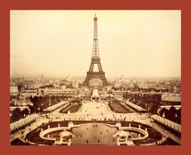 Eiffel Tower and Champ de Mars seen from Trocadéro Palace, Paris Exposition, 1889