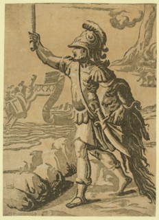 Jason returning with the golden fleece / AA [monogram of Andrea Andreani, approximately 1560-1623]