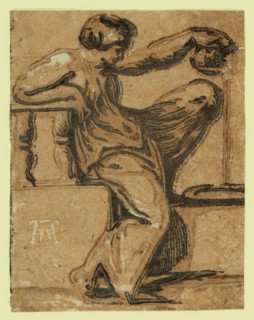 Temperance / AA [monogram of Andrea Andreani], between 1540 and 1560. Vicentino, Giuseppe Niccolo,