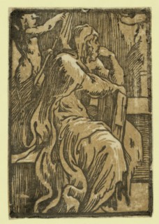 The philosopher, between 1530 and 1550. Trento, Antonio da, approximately 1508-approximately 1550,