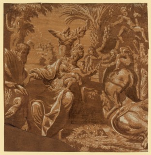 The rest on the flight into Egypt, between ca. 1520 and 1700. Campi, Antonio, 1522 or 1523-1587 ,