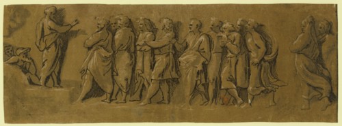 St. Peter preaching the gospel, between 1515 and 1535, Carpi, Ugo da, 1480-approximately 1532