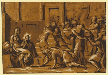 The adoration of the Magi, Vicentino, Giuseppe Niccolo, approximately 1510, Date Created between