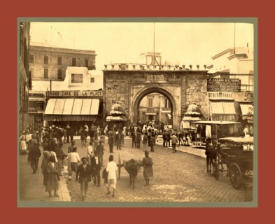 Tunis, La Porte de France, Tunisia, Neurdein brothers 1860 1890, the Neurdein photographs of
