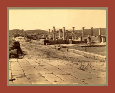 Thamugas Roman ruins, the Roman Market, Algiers, Neurdein brothers 1860 1890, the Neurdein