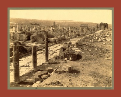 Roman ruins Thamugas, Algiers, Neurdein brothers 1860 1890, the Neurdein photographs of Algeria