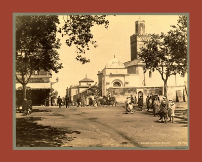 Tlemcen, the largest mosque in Algiers, Neurdein brothers 1860 1890, the Neurdein photographs of