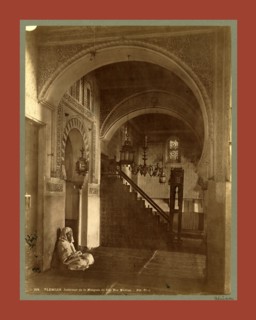 Tlemcen, Interior of the Mosque of Sidi Bou Medina, Algiers, Neurdein brothers 1860 1890, the