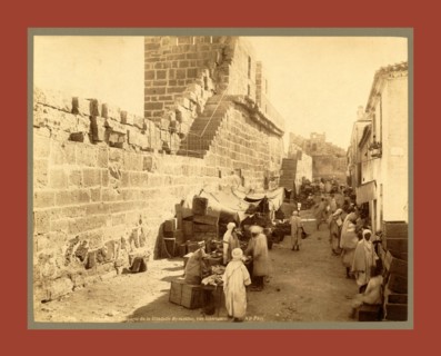 Tebessa, Ramparts of the Byzantine Citadel, interior view, Algiers, Neurdein brothers 1860 1890,