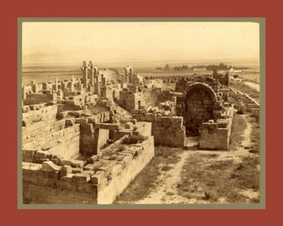 Tebessa Ruins of Byzantine Basilica, Algiers, Neurdein brothers 1860 1890, the Neurdein photographs