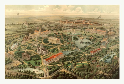 Tennessee Centennial Exposition, Nashville, Tennessee, 1897, by The Henderson Litho. Co., circa