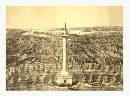 The city of Baltimore City, Md. in 1880 View from Washington Monument looking south A. Sachse & Co.