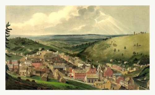 View of Pottsville Taken from Sharp Mountain & respectfully dedicated to the enterprising citizens