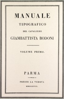 Bodoni  Manuale