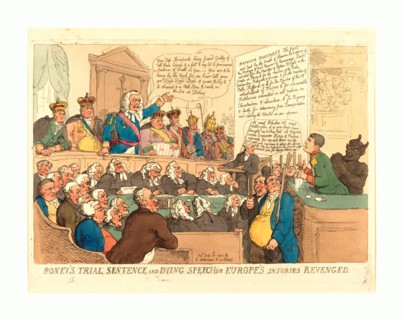 Thomas Rowlandson (British, 1756  1827 ), Boney's Trial, Sentence, and Dying Speech, published