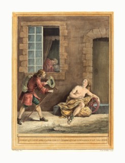 A.J. de Fehrt after Jean Baptiste Oudry (French, born 1723 ), L'homme qui court apres la fortune et