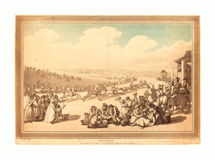 John Bluck after Thomas Rowlandson (British, active 1791 - 1819 ), Running, published 1804,