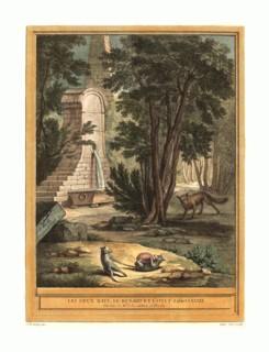 Laurent Cars after Jean-Baptiste Oudry (French, 1699 - 1771 ), Les deux rats, le renard et l'oeuf