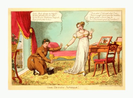 The Dutch Apollo!, London, 1814, the Prince of Orange, dressed like a Dutchman in (English)