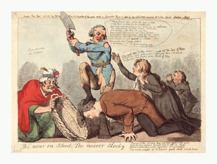 The near in blood, the nearer bloody, Cruikshank, Isaac, 1756?-1811?, artist, engraving 1793, the