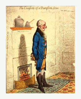 The comforts of a Rumford stove Vide Dr. G-rn-ts lectures /, Gillray, James, 1756-1815, engraving