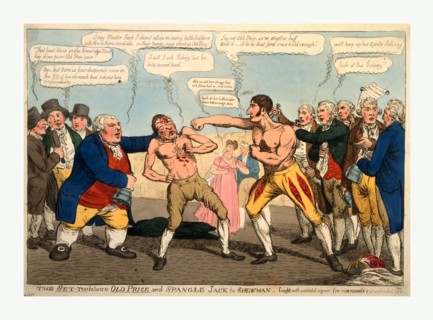 The set-too between Old Price and Spangle Jack the Shewman - fought with unabated vigour for nine