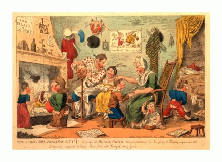 The strollers progress plte 1st. A peep at Black Jack's origin previous to his going to Douay,