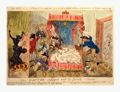 The doctor indulged with his favorite scene, Cruikshank, Isaac, 1756-1811, engraving 1790?, cleric
