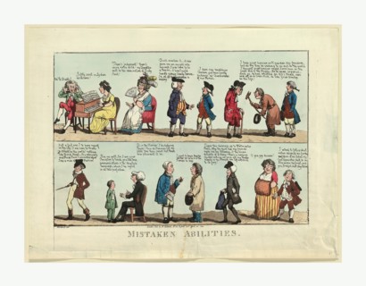 Mistaken abilities, Woodward, G. M. (George Moutard), approximately 1760-1809, engraving 1800,