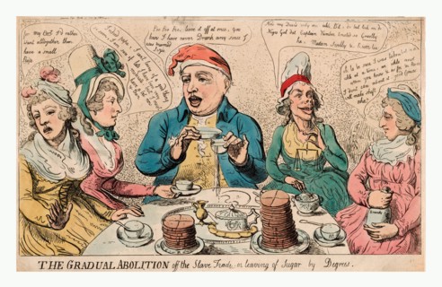 The gradual abolition off the slave trade or leaving of sugar by degrees, engraving 1792, George