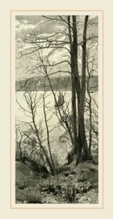 View across the Hudson at Riverside Park, 1891, USA