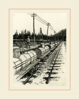 Pennsylvania, an Oil Siding, Petroleum Train, and Pumping Statio