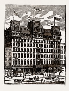 667 to 677 Broadway, New York, 19th century engraving