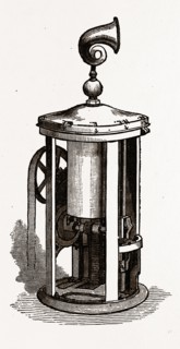 MACHINERY OF THE " SAFETY SIGNAL", 19th century engraving