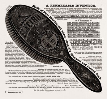 A BEAUTIFUL BRUSH, lasting for years, 19th century engraving