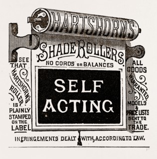 Shade Rollers, Self Acting, 19th century engraving