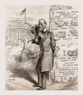 THE HEIGHT OF ENGLISH' AMBITION., 1880, 19th century engraving, USA, America