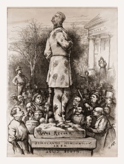 WHAT A PITY! Democratic Nomination., 1880, 19th century engraving, USA, America