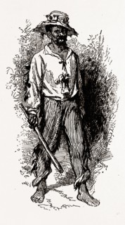 GEORGIA, a Greene County African-American, 1880, 19th century engraving, USA, America