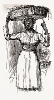 Charleston, South Carolina, BEANS AND POTATOES", 1880, 19th century engraving, USA, America