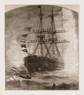 THE NAVAL REVIEW AT FORTRESS MONROEâ€îCEREMONIES DURING THE PRESIDENT'S VISIT TO THE FLAG-SHIP