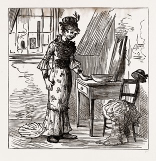THERE CAME TO NEW YORK A POOR EXILE OF ERIN, 1880, 19th century engraving, USA, America