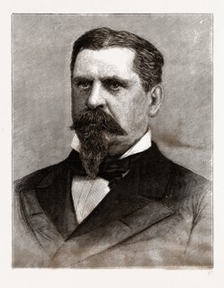 GENERAL W. B. HAZEN, THE NEW CHIEF SIGNAL OFFICER, 1880, 19th century engraving, USA, America