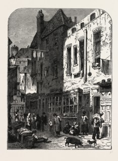 THE "ROOKERY," ST. GILES'S, 1850. London, UK, 19th century engraving